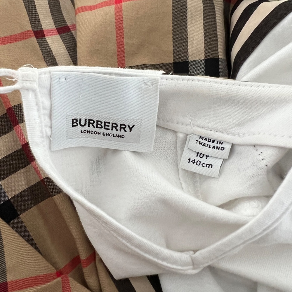 BURBERRY Nova Check Short Sleeve Midi Dress Everyday Sundress Party - Picture 6 of 10